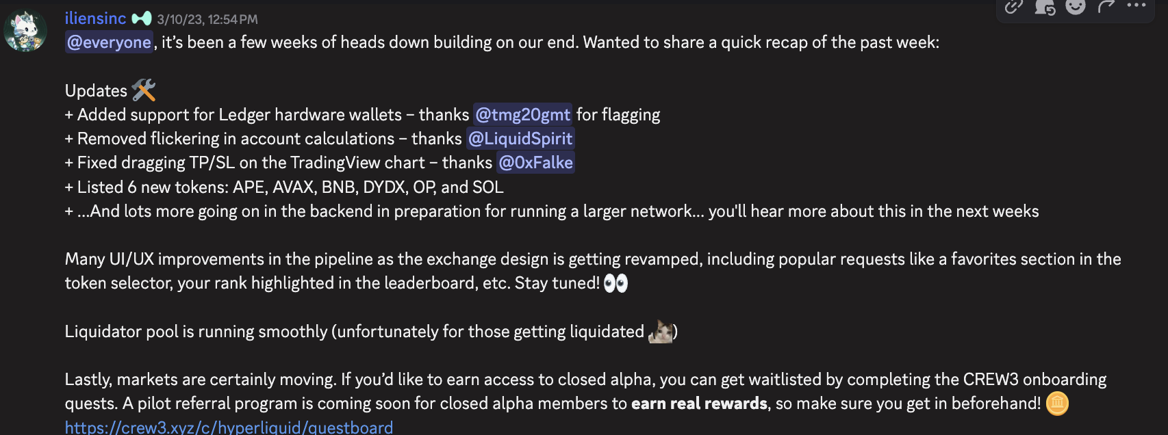 march 10 2023 update