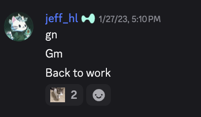 jeff is always working