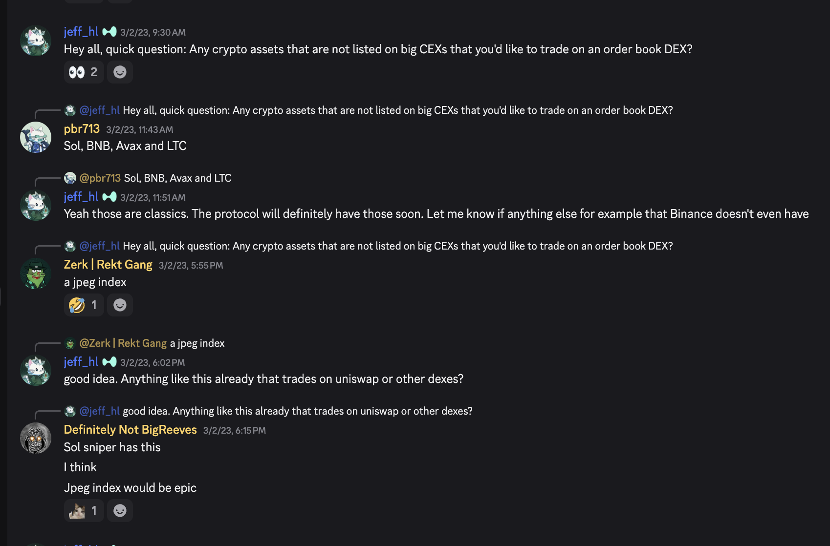 which assets to list